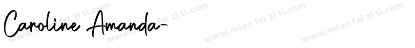 Caroline Amanda字体转换